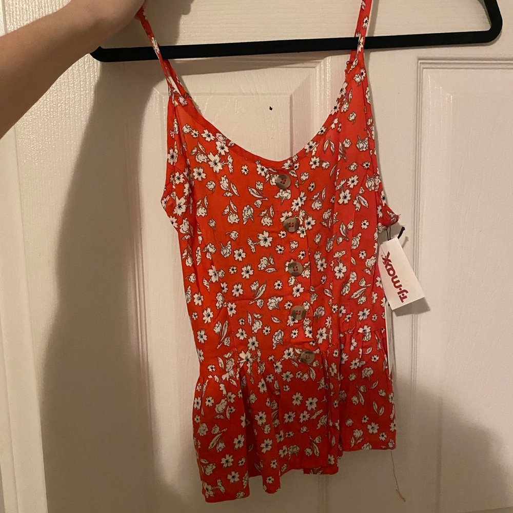 red blouse